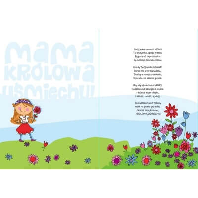Kartka Mama Królowa Uśmiechu